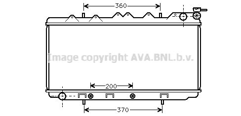 AVA QUALITY COOLING Радиатор, охлаждение двигателя DN2115